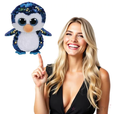 maskotka cekinowy pigwinek godan