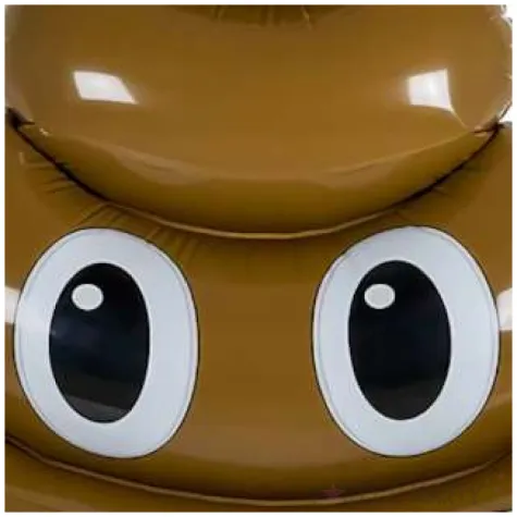 materac do plywania emoji kupa ootb 180 x 140 cm