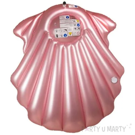 materac do plywania perlowa muszla z miejscem na napoj ootb 154 x 137 cm