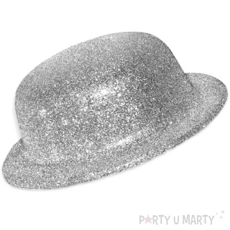 melonik brokat classic srebrny