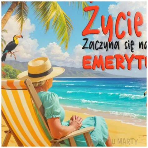 metalowa przypinka zycie zaczyna sie na emeryturze emerytka na wakacjach prezent pin