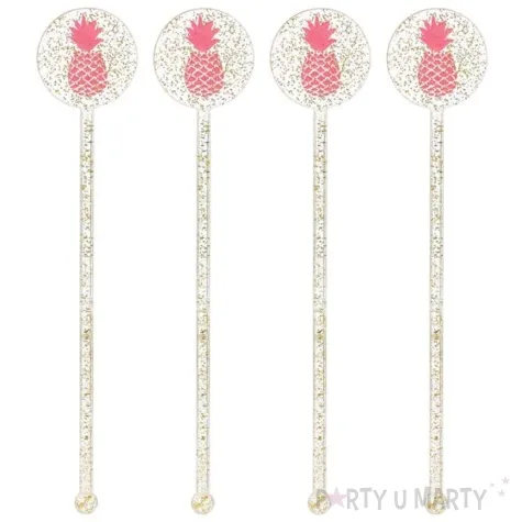 mieszadelka ananas aloha glitter amscan 18 szt