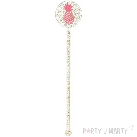 mieszadelka ananas aloha glitter amscan 18 szt