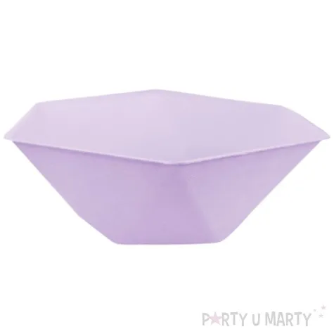 miseczki vert decor heksagonalne fioletowy amscan 15 8 cm 6 szt