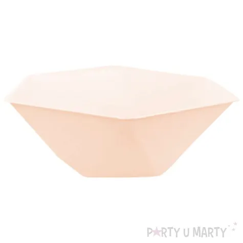 miseczki vert decor heksagonalne morelowy amscan 15 8 cm 6 szt