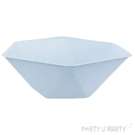 miseczki vert decor heksagonalne niebieski amscan 15 8 cm 6 szt
