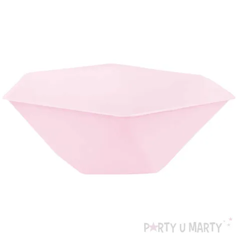 miseczki vert decor heksagonalne rozowy jasny amscan 15 8 cm 6 szt