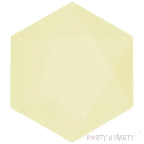 miseczki vert decor heksagonalne zolty amscan 15 8 cm 6 szt