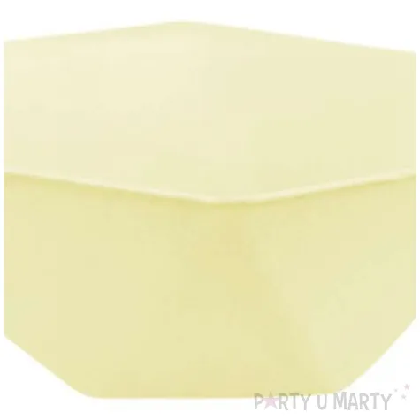 miseczki vert decor heksagonalne zolty amscan 15 8 cm 6 szt