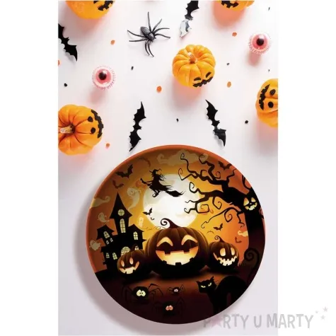 miska dynie i czarownica halloween guirca 27 cm