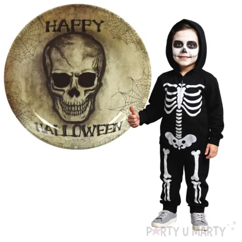 miska happy halloween czaszka i pajeczyny guirca 31 cm