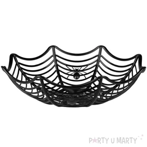 miska pajeczyna halloween czarna boland 27 cm