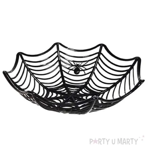 miska pajeczyna halloween czarna funnyfashion 27 cm