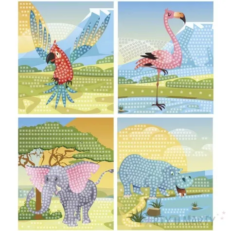 mozaika piankowa zwierzeta safari fun joy
