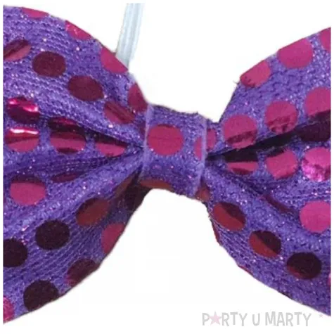 mucha cekinowa fioletowa fyasa