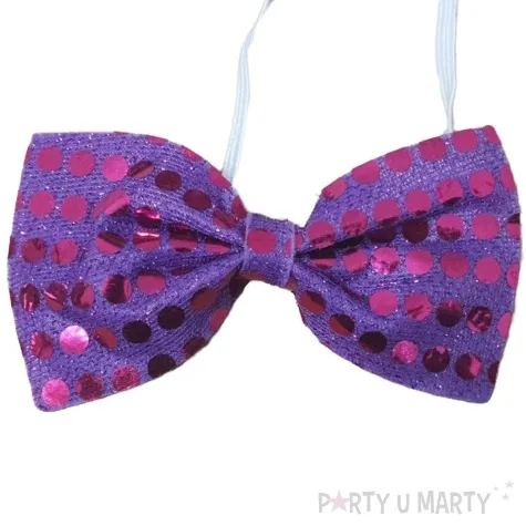 mucha cekinowa fioletowa fyasa