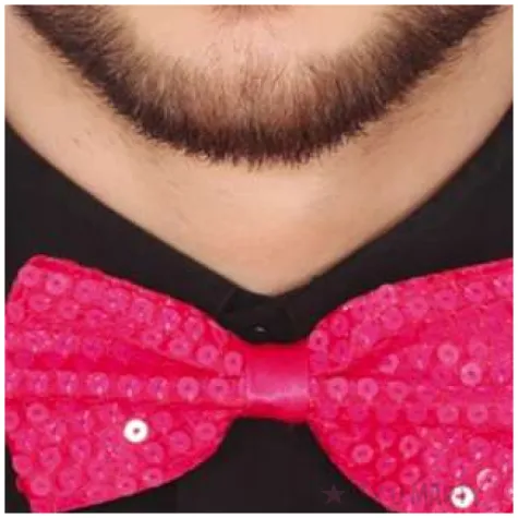 mucha cekinowa rozowa guirca