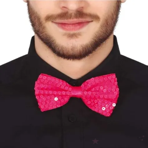 mucha cekinowa rozowa guirca