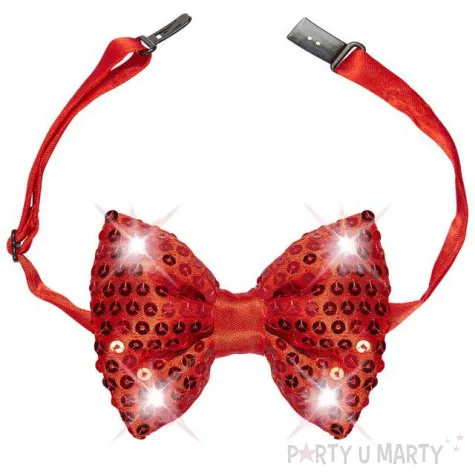 mucha deluxe led czerwona cekinowa widmann