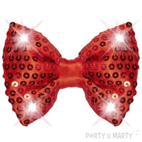 mucha deluxe led czerwona cekinowa widmann