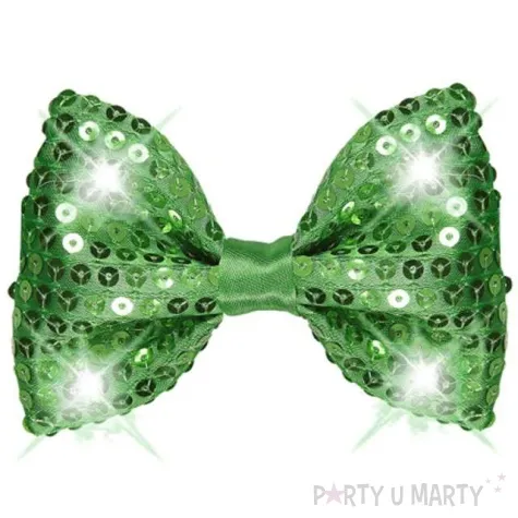 mucha deluxe led zielona cekinowa widmann