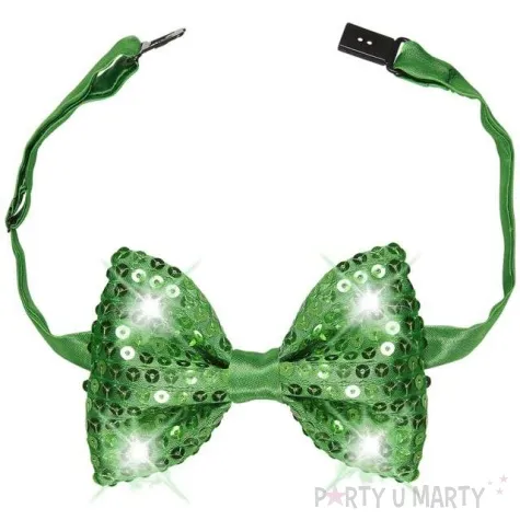 mucha deluxe led zielona cekinowa widmann