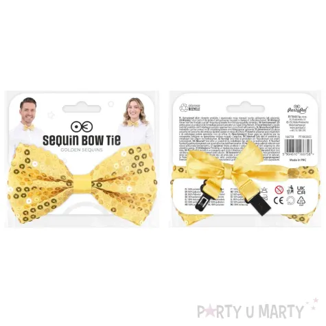 mucha imprezowa na urodziny sylwestra karnawal zlota cekinowa partypal