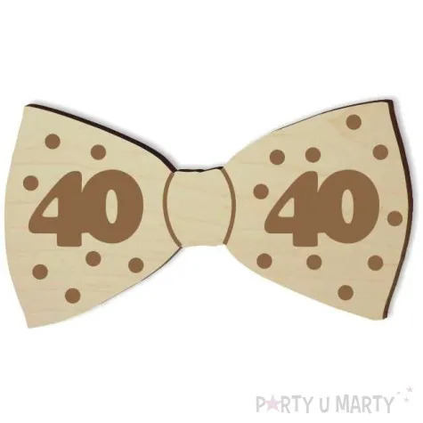 mucha z drewna urodziny 40 10 cm