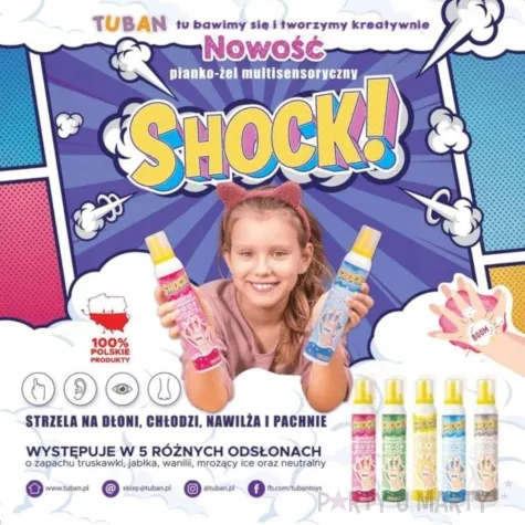 multisensoryczny pianko zel shock jablko tuban 200 ml