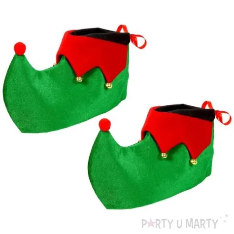 nakladki na buty elf z dzwoneczkami zielone widmann