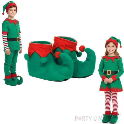 nakladki na buty elfa z pomponikami kraszek rozm s