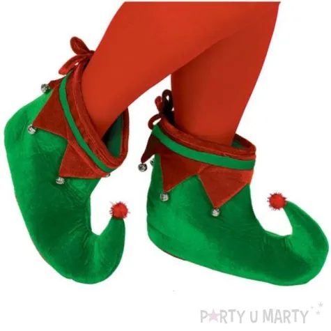 nakladki na buty elfa zielone amscan