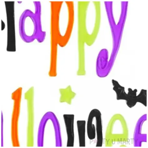 naklejka na okno happy halloween widmann