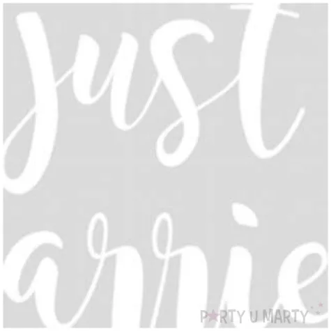 naklejka na samochod slubna just married partydeco