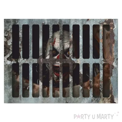 naklejka podlogowa halloween klaun stalowa 50 x 37 cm