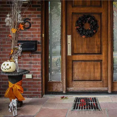 naklejka podlogowa halloween krwawy klaun stalowa 50 x 37 cm