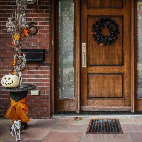 naklejka podlogowa halloween zywe trupy rdzawa 50 x 37 cm