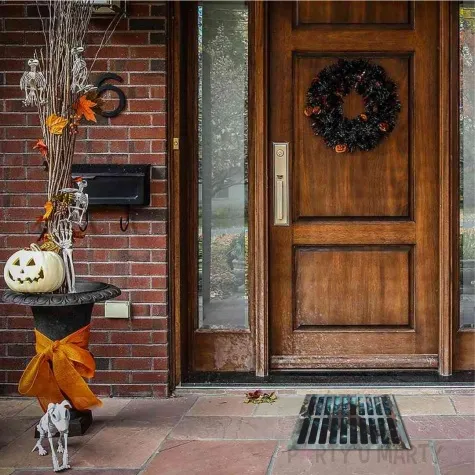 naklejka podlogowa halloween zywe trupy stalowa 50 x 37 cm