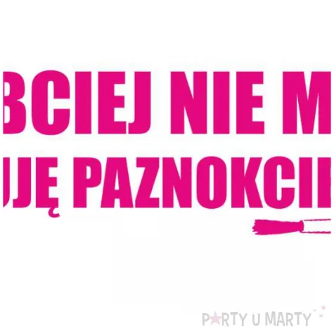 naklejka samochodowa damska szybciej nie moge maluje paznokcie 13 x 4 cm rozowa