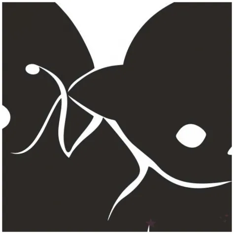 naklejka samochodowa nie krzywdz zwierzat 13 x 12 cm czerwono czarna