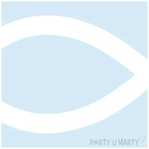 naklejka samochodowa ryba symbol religijny 13 x 6 cm biala