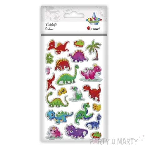 naklejki baby dinozaury mix titanum 21 szt