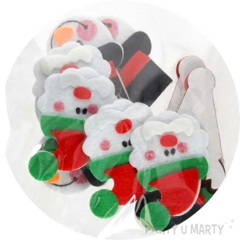 naklejki balwanki i mikolaje filcowe brewis 12 szt