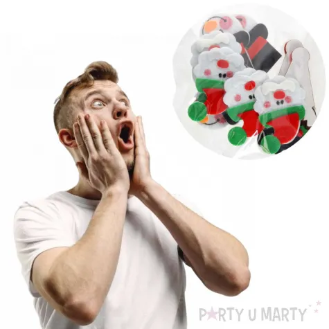 naklejki balwanki i mikolaje filcowe brewis 12 szt