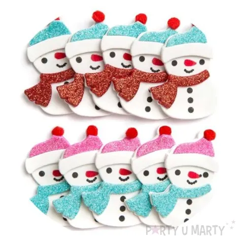 naklejki balwanki mix piankowe z brokatem brewis 10 szt