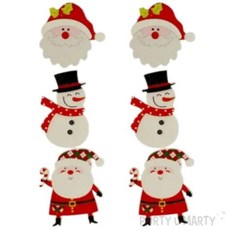 naklejki boze narodzenie balwanek i swiety mikolaj titanum 6 szt