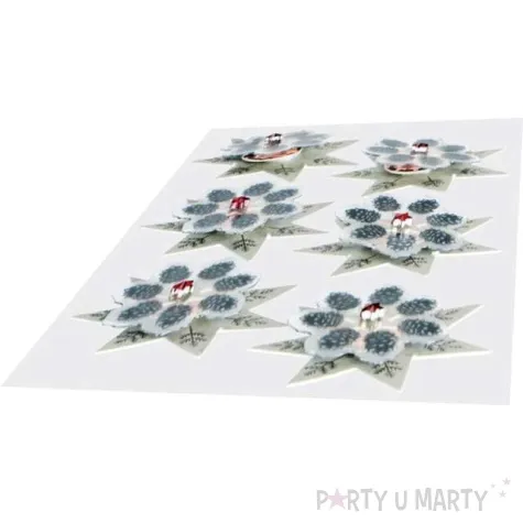 naklejki boze narodzenie gwiazdy titanum 6 szt