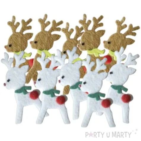 naklejki boze narodzenie renifery titanum 10 szt