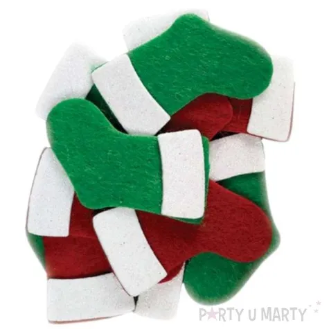 naklejki boze narodzenie skarpety na prezenty titanum 10 szt