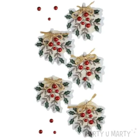 naklejki boze narodzenie swiateczny ostrokrzew titanum 11 szt